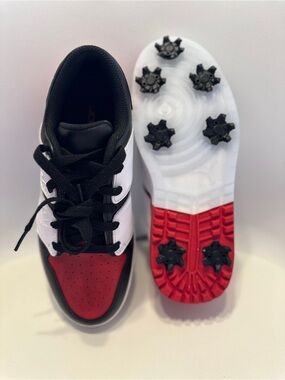 Nike Men’s Golf Sneakers in Red, White & Black